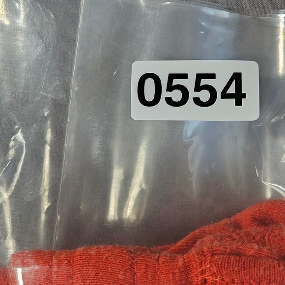 Womens Sweat Shorts Size Small Orange Elastic Waist Pockets Drawstring Workout - Picture 11 of 11